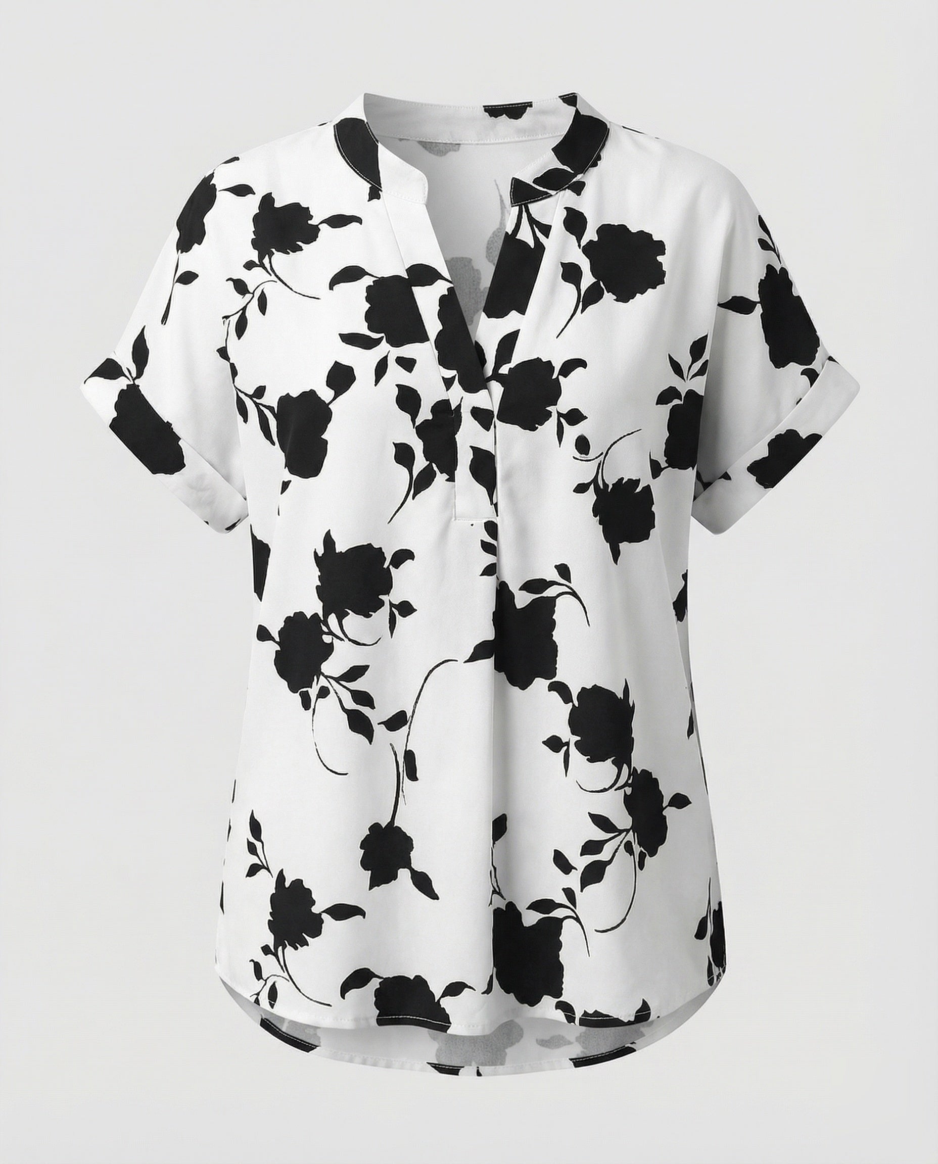 Women's Floral Oversized Blouse Shirt-Fashion Glam