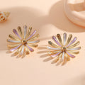 Women’s Flower Earrings in Modern 3D Design Fashion Glam-Fashion Glam