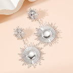 Women's Hanging Earrings in Modern Radiant Design Fashion Glam-Fashion Glam