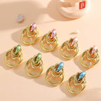 Women's Hanging Earrings with Elegant, Sculptural Design Fashion Glam-Fashion Glam
