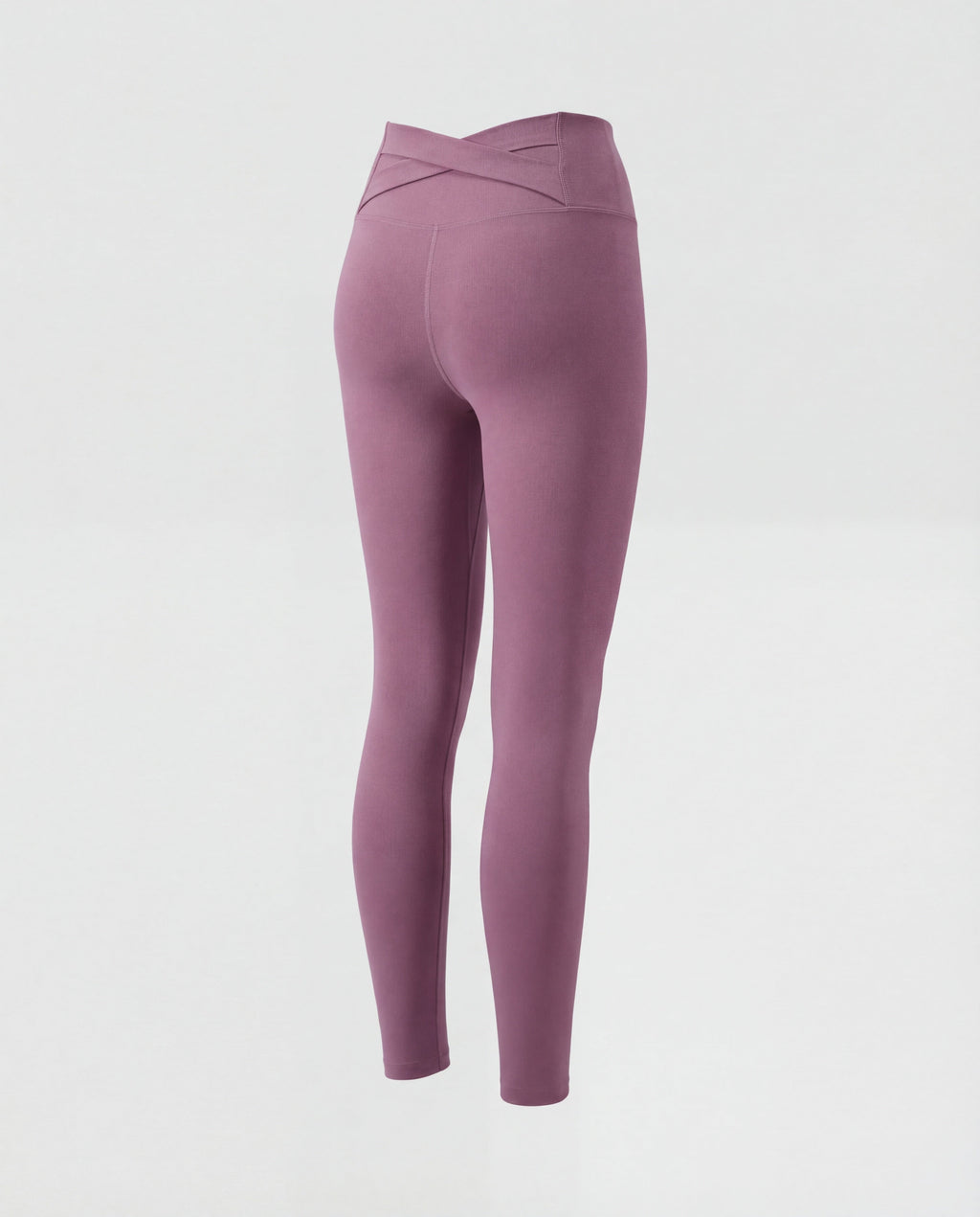 Women's high-waisted yoga leggings with crossover detail-Fashion Glam