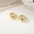 Women's Hoop Earrings with Elegant Curved Design Fashion Glam-Fashion Glam