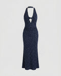 Women's Knee-Length Dress with Lace Details and Gatherings-Fashion Glam