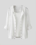 Women’s lightweight and elegant blouse jacket with practical snap buttons Fashion Glam-Fashion Glam