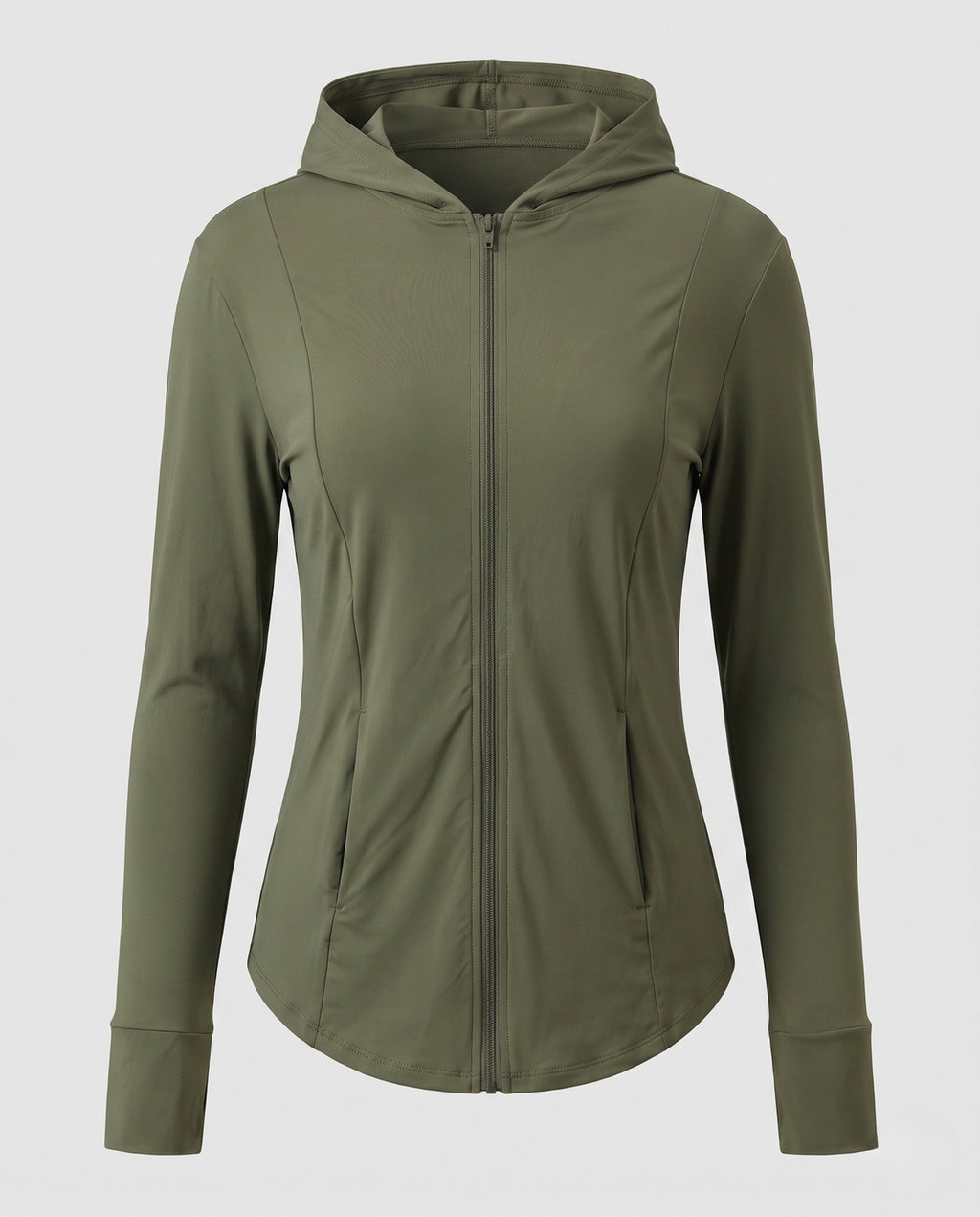 Women's lightweight breathable training jacket with hood and elastic cut Fashion Glam-Fashion Glam