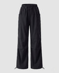 Women's lightweight cargo trousers with adjustable waistband and practical pockets-Fashion Glam