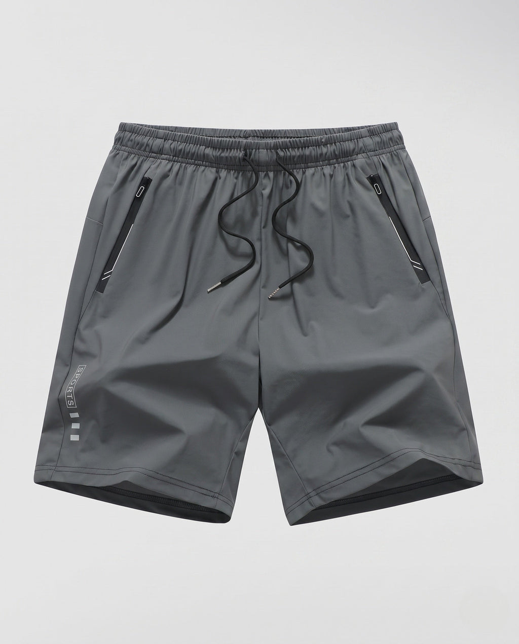 Women's lightweight sports shorts with zip pockets-Fashion Glam