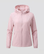 Women's lightweight wind and water-repellent hoodie jacket with mesh lining and ventilation zones Fashion Glam-Fashion Glam