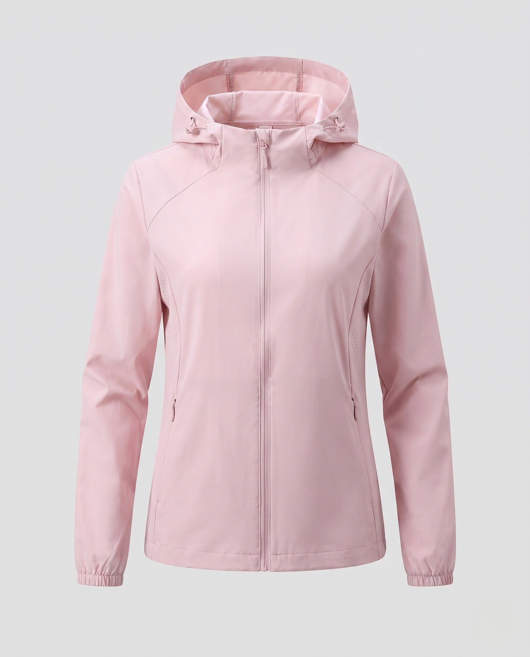 Women's lightweight wind and water-repellent hoodie jacket with mesh lining and ventilation zones Fashion Glam-Fashion Glam