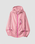 Women's Lightweight Wind Jacket with Practical Pockets and Adjustable Hood Fashion Glam-Fashion Glam