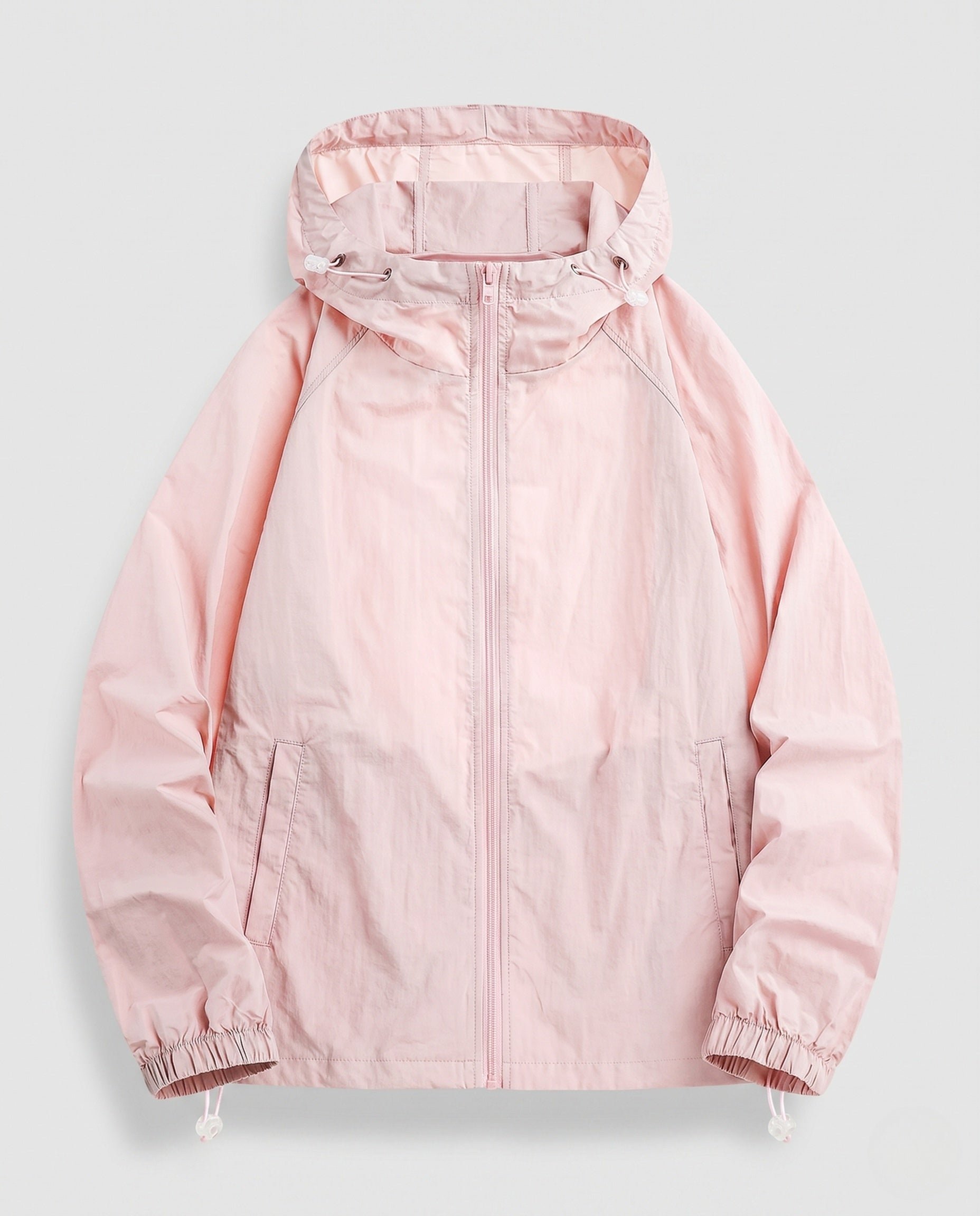 Women's lightweight windbreaker jacket with adjustable waistband Fashion Glam-Fashion Glam