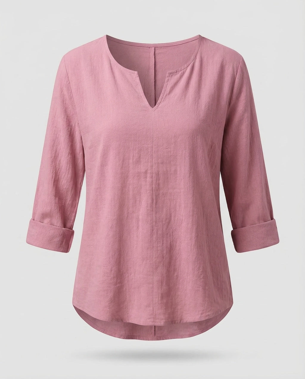 Women's Linen Blouse Top V-Neck Summer-Fashion Glam