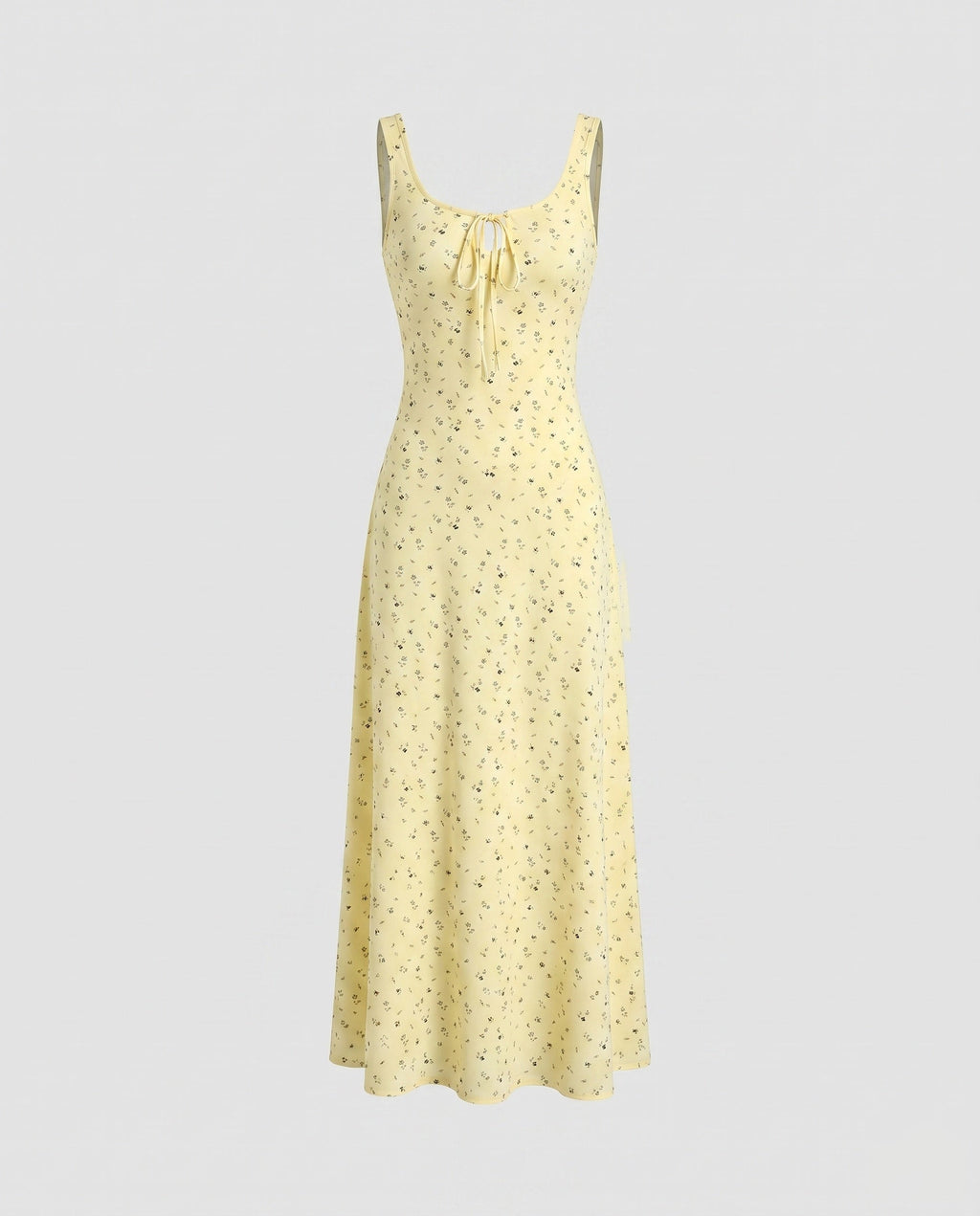 Women's long sleeve dress with floral details and adjustable straps-Fashion Glam