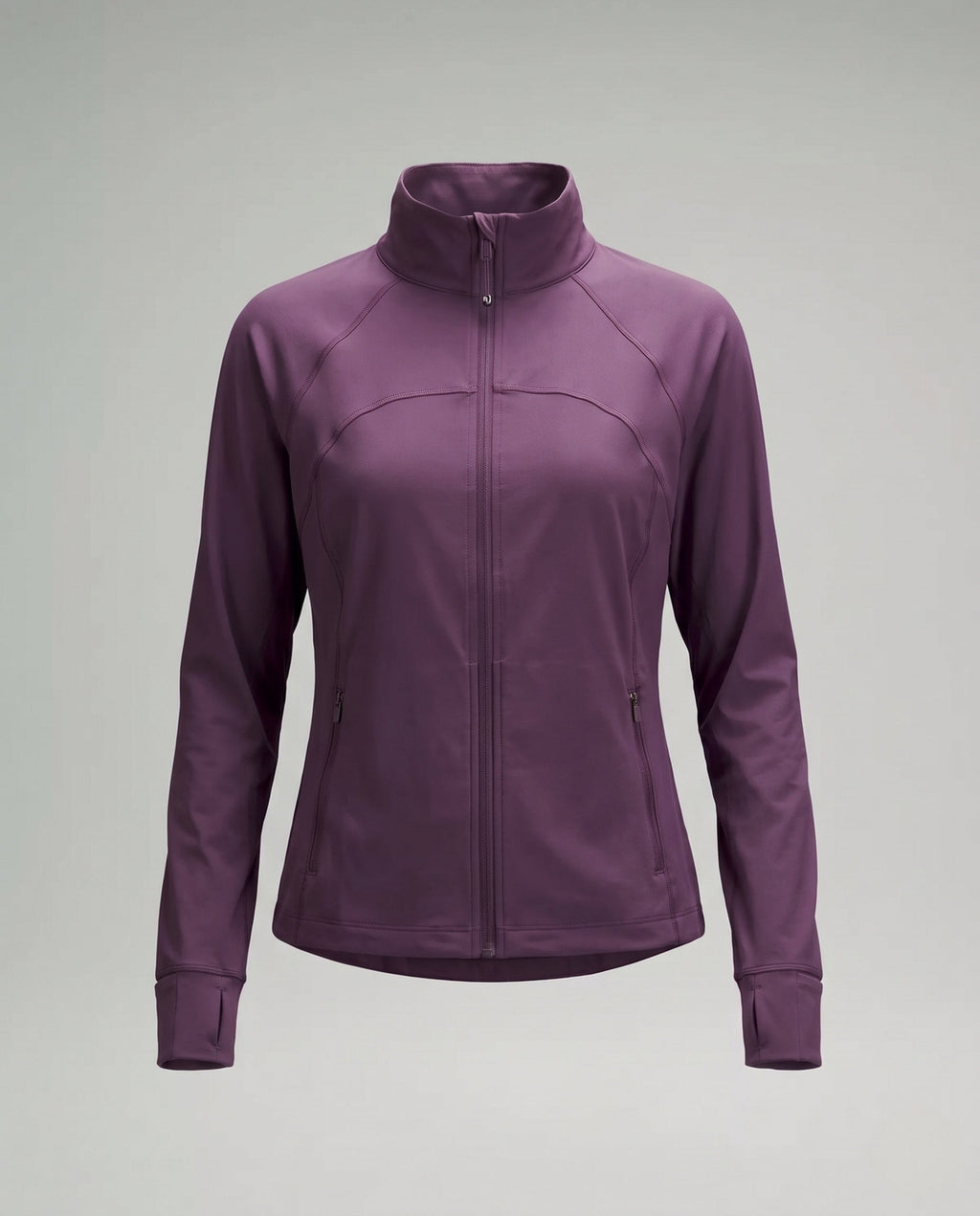 Women's nano lightweight breathable running jacket with stand-up collar and zip pockets Fashion Glam-Fashion Glam