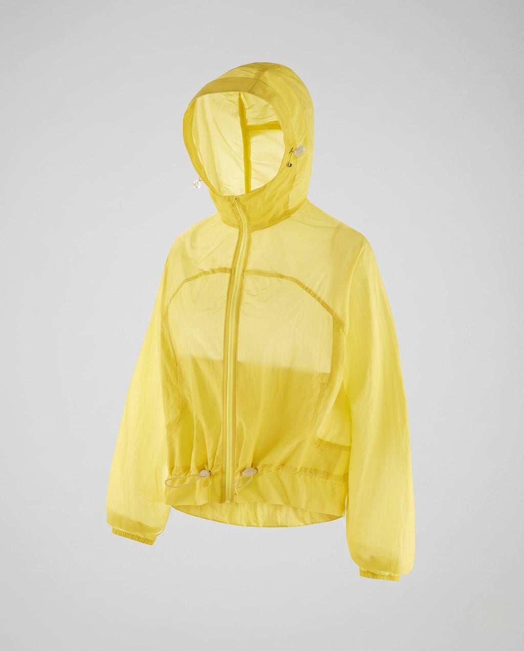 Women's nano ultralight hooded jacket wind- and water-repellent with adjustable hem Fashion Glam-Fashion Glam