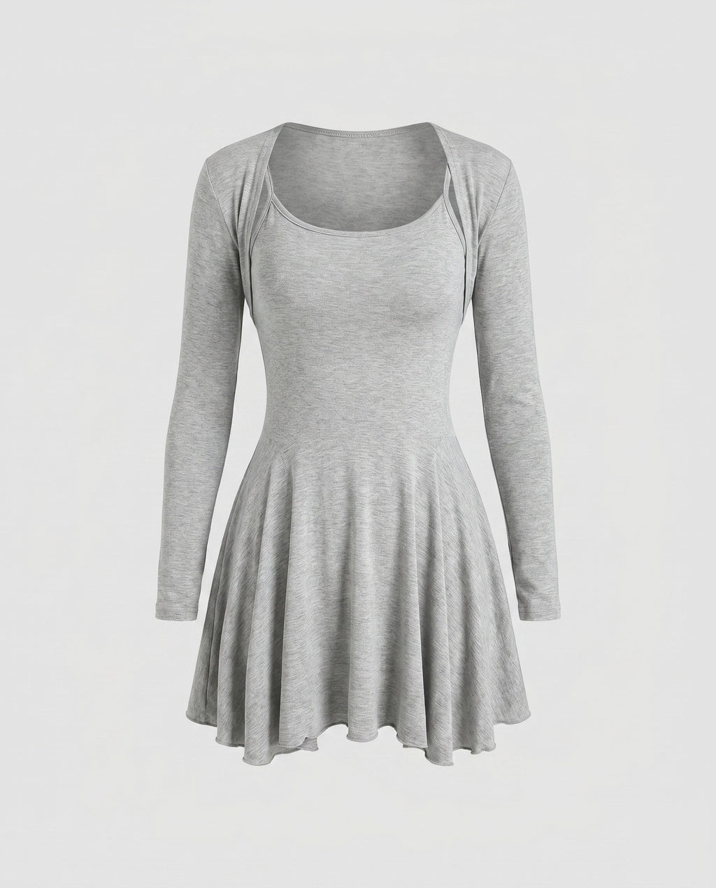 Women’s player dress with long sleeves and playful cut-Fashion Glam