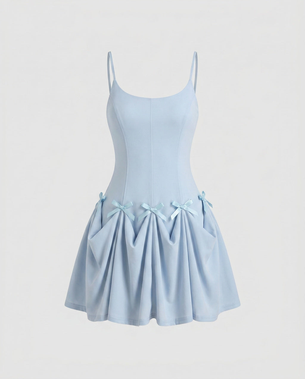 Women's playful chiffon dress with flowing skirt and elegant waistline-Fashion Glam