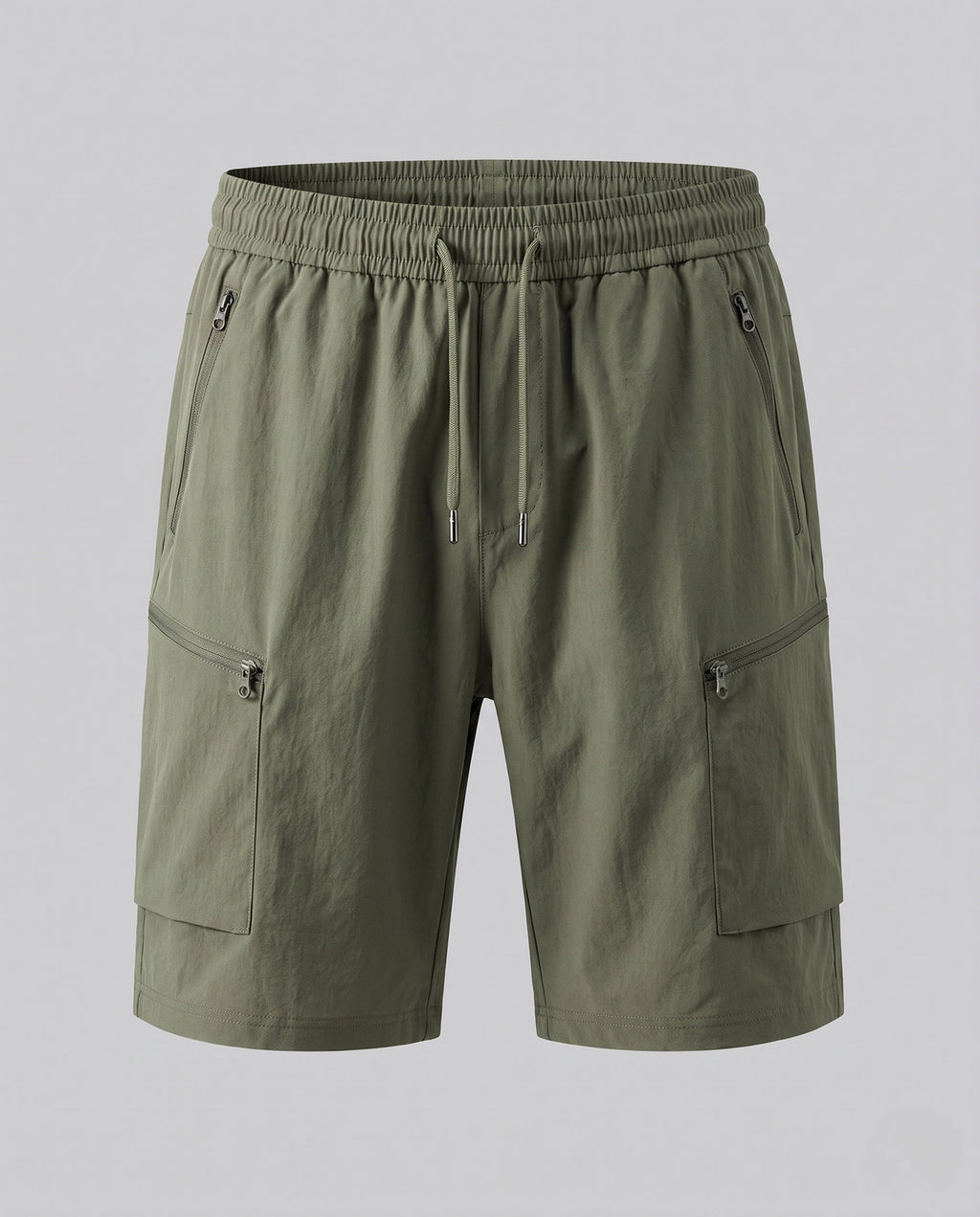Women’s practical cargo shorts with elastic waistband and versatile pockets-Fashion Glam