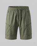 Women’s practical cargo shorts with elastic waistband and versatile pockets-Fashion Glam