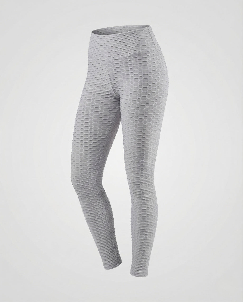 Women's Push-Up Leggings with Honeycomb Texture & High Waist-Fashion Glam