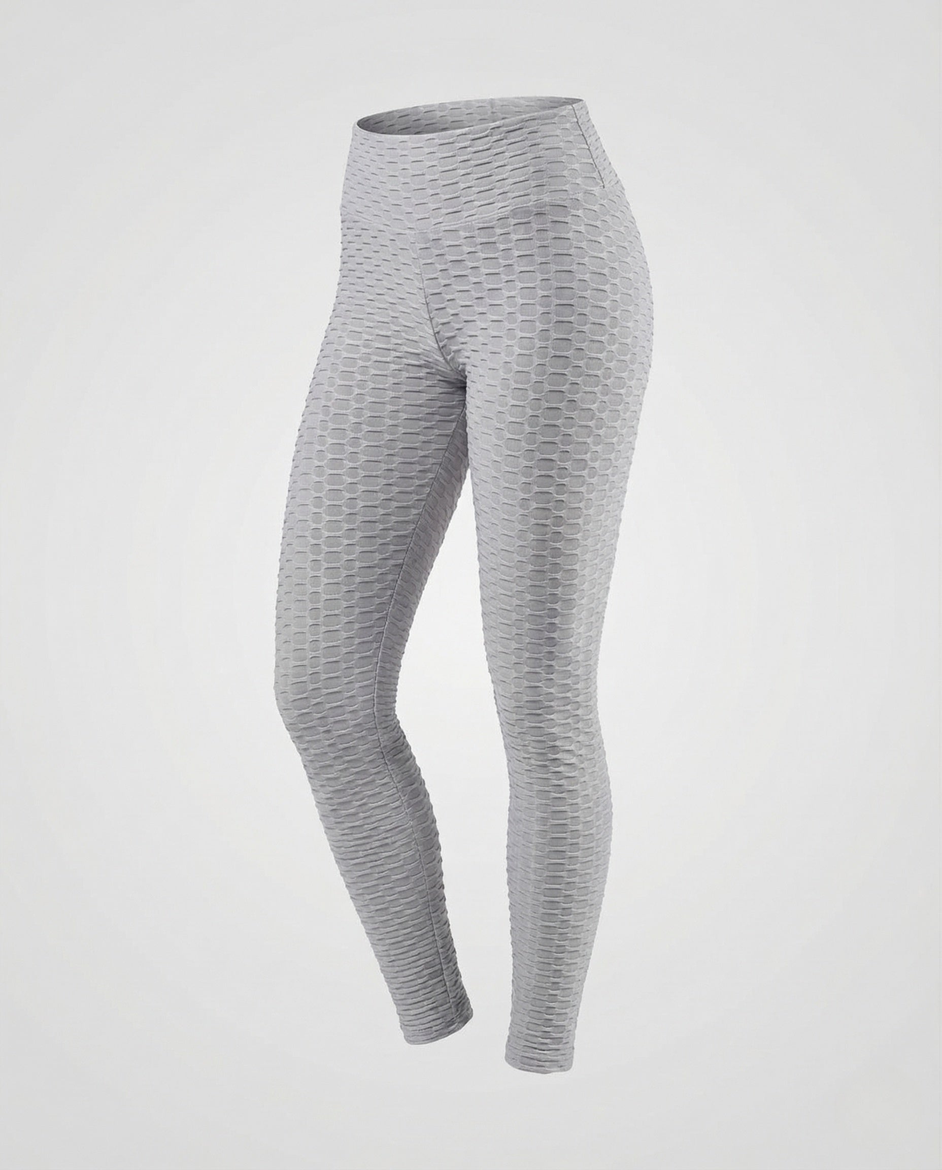 Women's Push-Up Leggings with Honeycomb Texture & High Waist-Fashion Glam