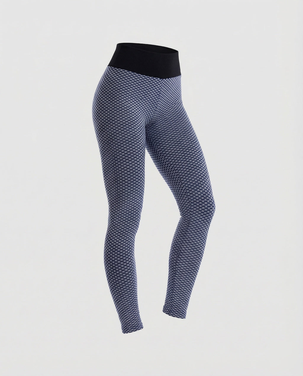 Women's sculpting leggings with honeycomb texture-Fashion Glam