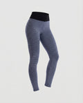 Women's sculpting leggings with honeycomb texture-Fashion Glam