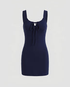 Women's set of two pieces with elegant top and figure-hugging dress-Fashion Glam