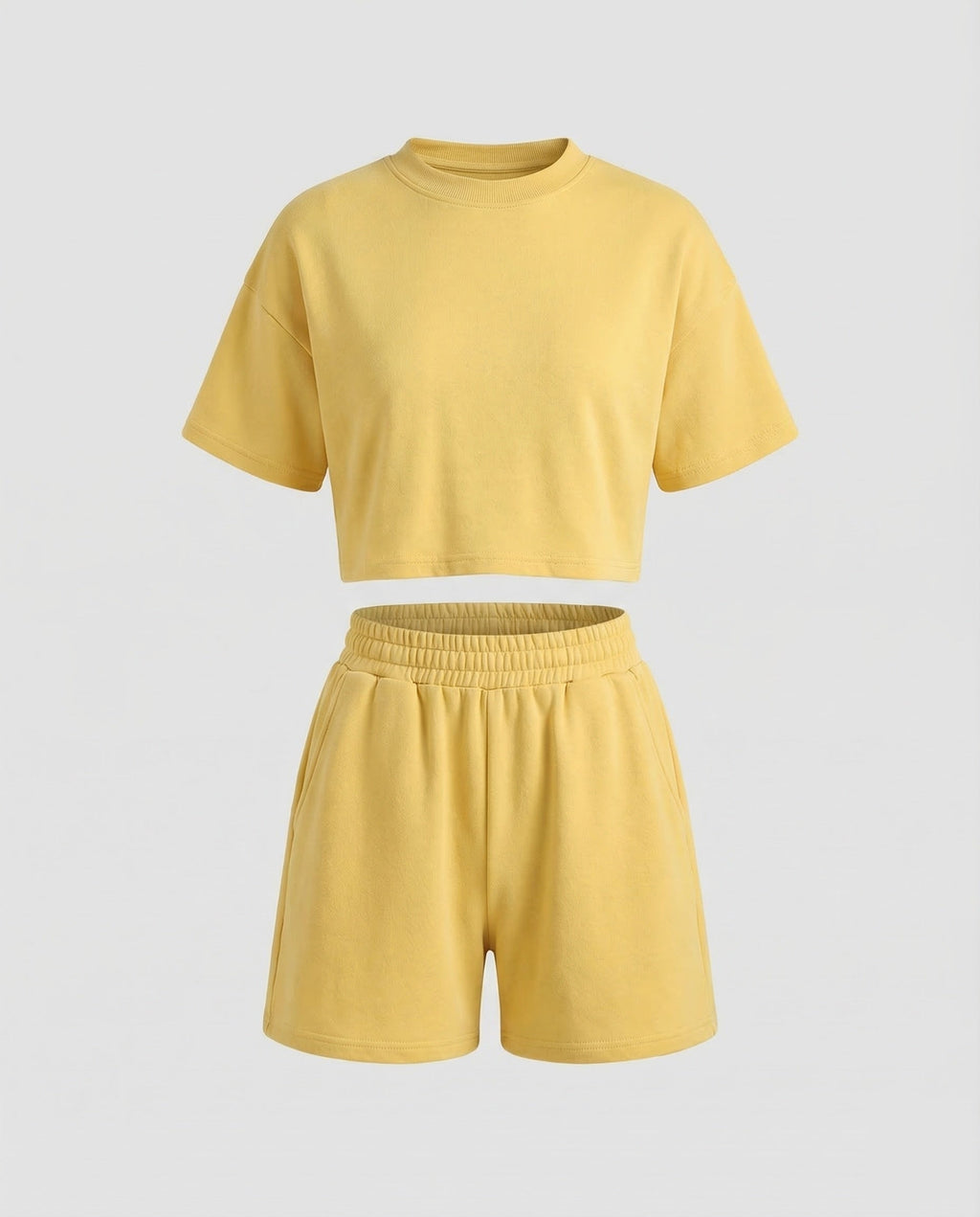 Women's Short-Cut Jersey Set Comfort Waistband-Fashion Glam