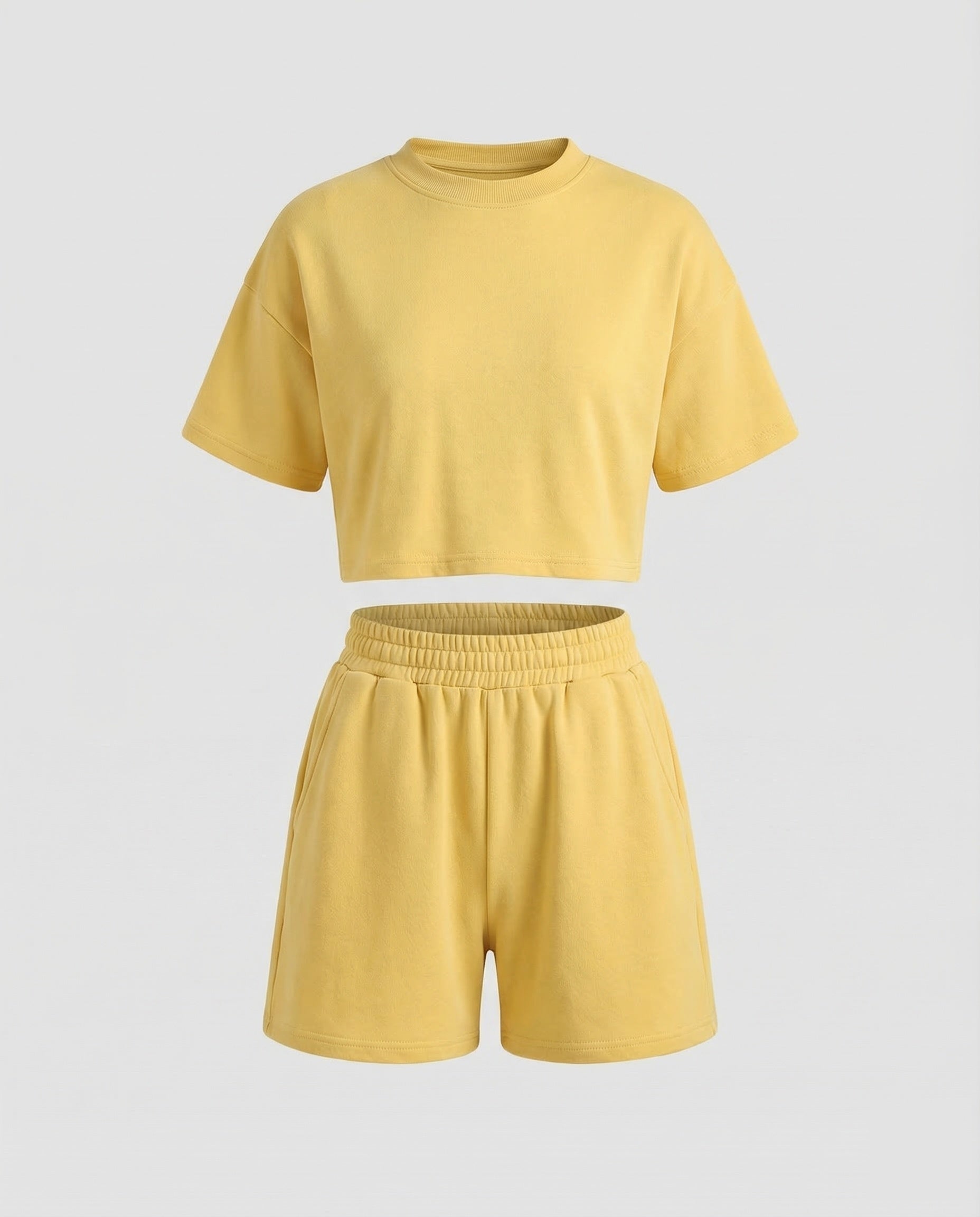 Women's Short-Cut Jersey Set Comfort Waistband-Fashion Glam