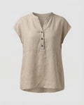 Women's Sleeveless Linen Blouse Tunic-Fashion Glam