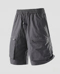Women's sporty cargo shorts with practical zip pockets-Fashion Glam