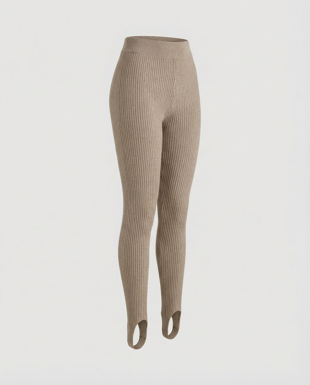 Women's sporty foot strap mixed fabric leggings-Fashion Glam