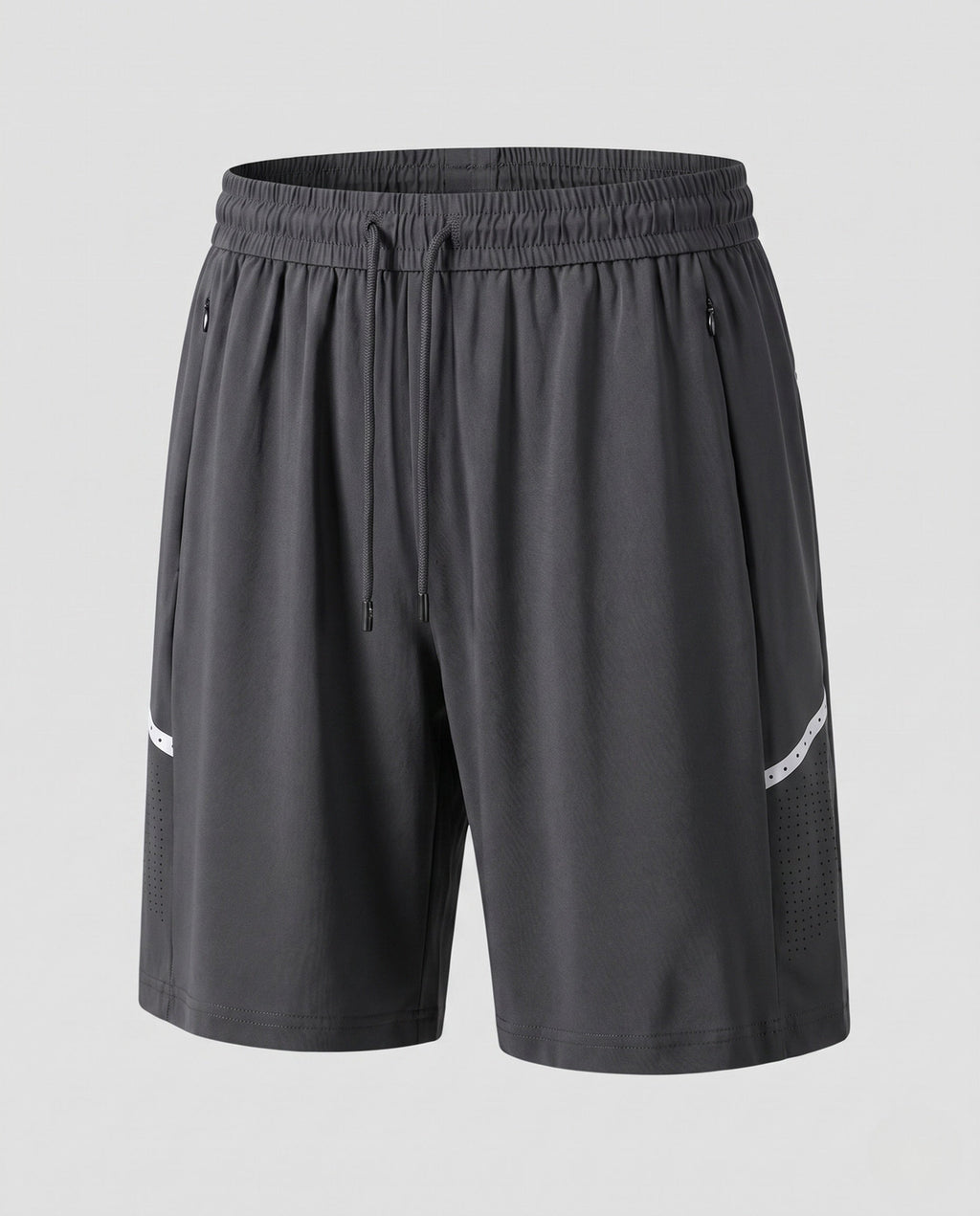 Women's sporty functional shorts with breathable mesh panels-Fashion Glam