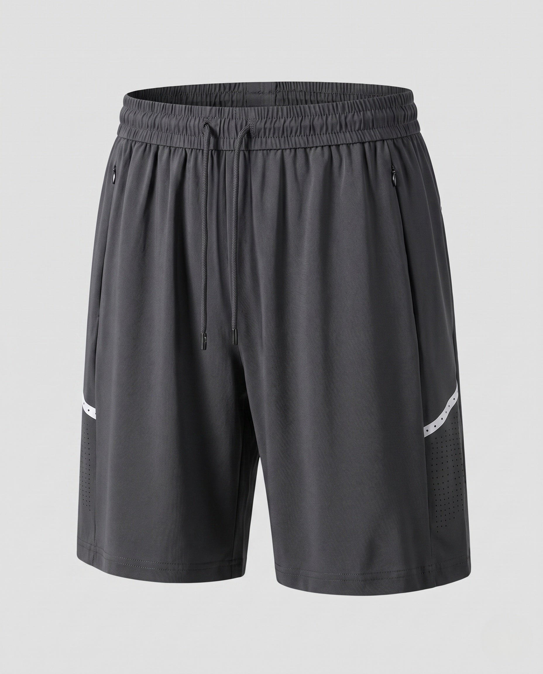 Women's sporty functional shorts with breathable mesh panels-Fashion Glam