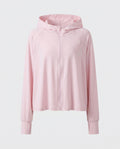 Women's sporty hoodie jacket with long sleeves and relaxed fit Fashion Glam-Fashion Glam