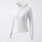 Women's sporty hoodie with zip and figure-flattering cut Fashion Glam-Fashion Glam