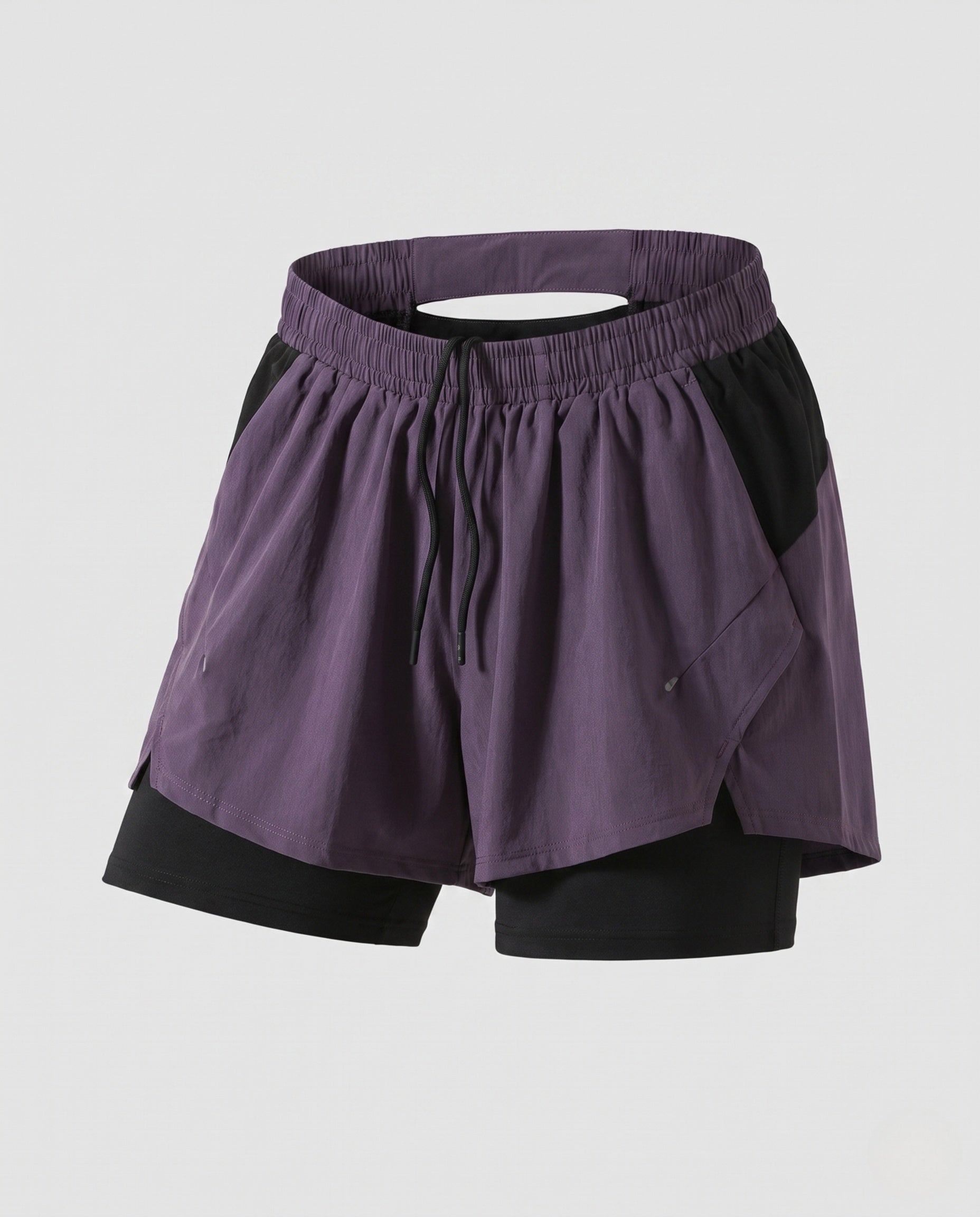 Women's sporty running shorts with innovative Möbius band and breathable inserts-Fashion Glam