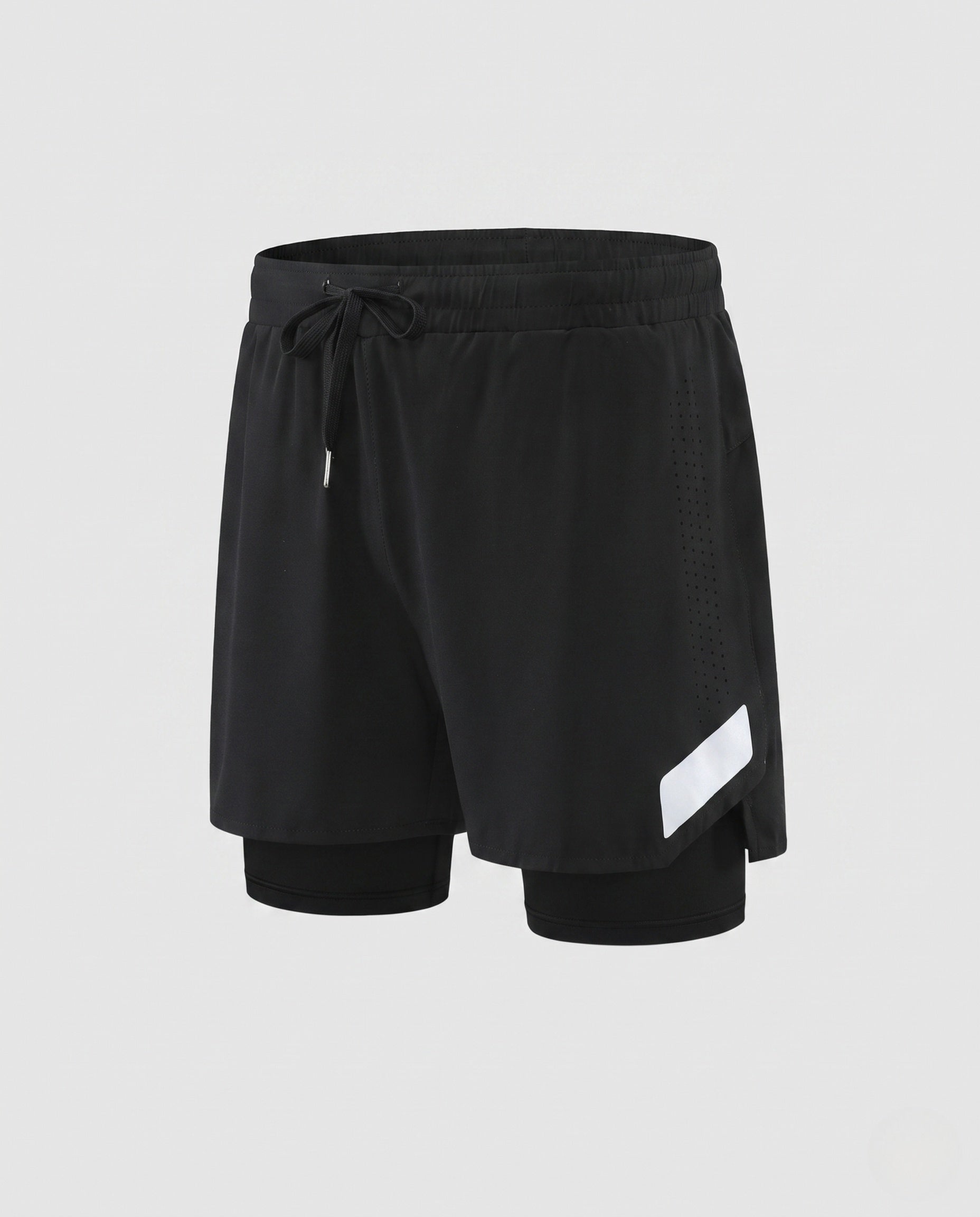Women's Sporty Running Shorts with Integrated Compression Shorts-Fashion Glam