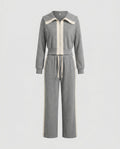 Women's sporty set with high-quality hooded jacket and loose pants-Fashion Glam