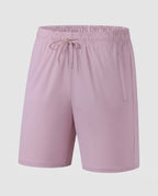 Women's sporty shorts with elastic waistband and practical pockets-Fashion Glam