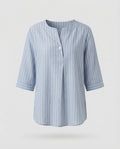 Women's Striped Long Blouse Shirt-Fashion Glam