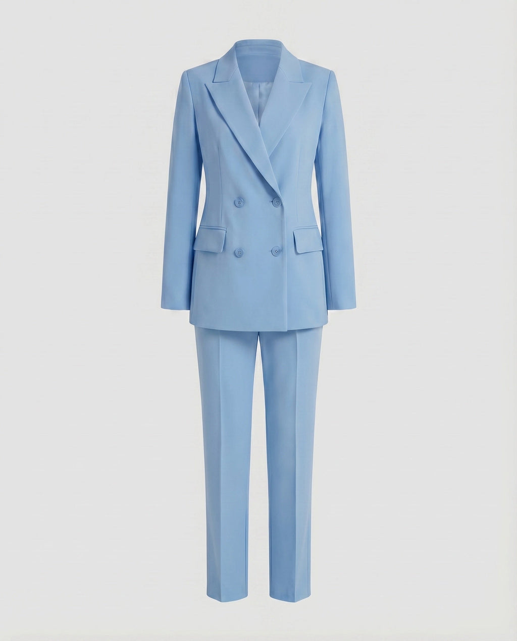 Women's Suit Double-Breasted Blazer Slim Pants-Fashion Glam