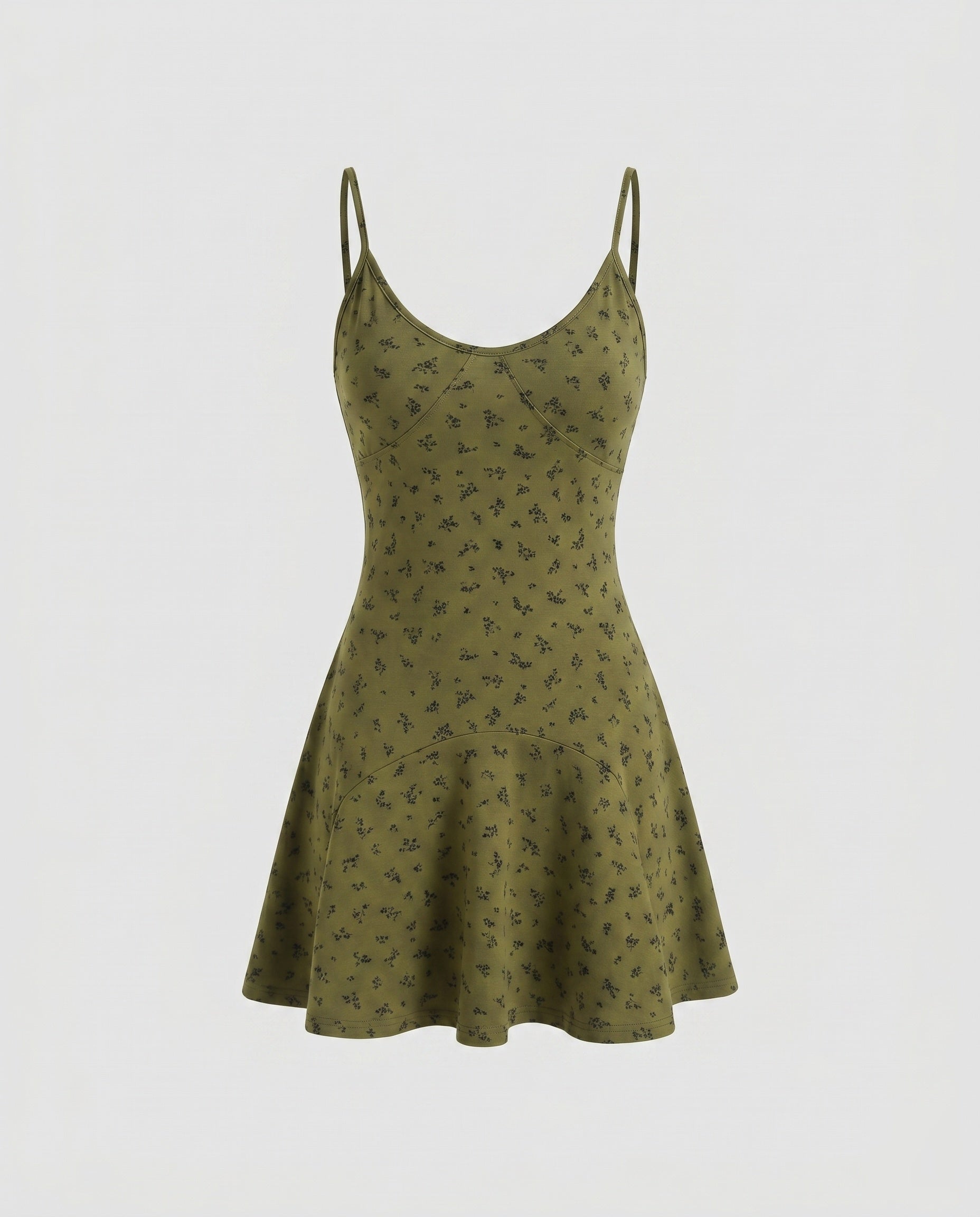 Women's Summer A-Line Dress with Adjustable Spaghetti Straps-Fashion Glam