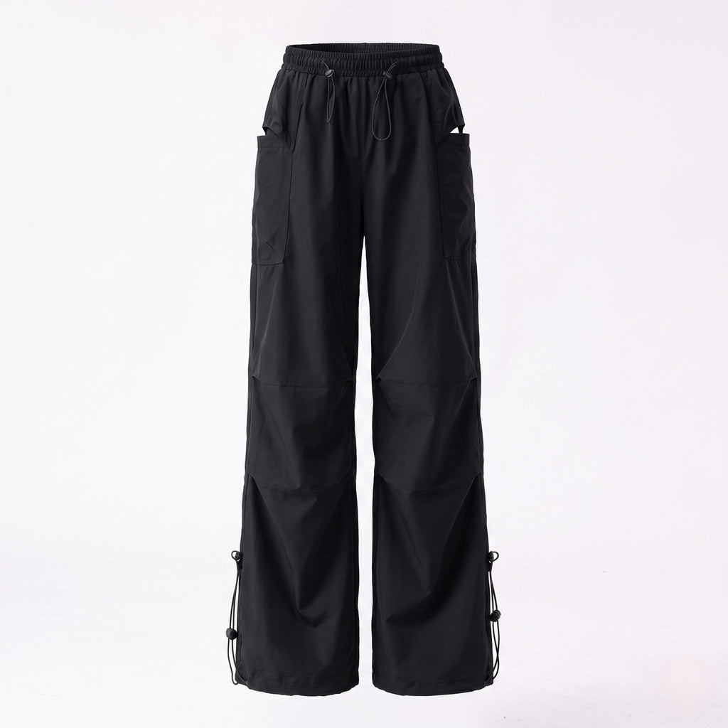 Women's technical cargo pants with adjustable waistband and multifunctional pockets-Fashion Glam