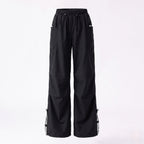 Women's technical cargo pants with adjustable waistband and multifunctional pockets-Fashion Glam