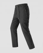 Women’s technical cargo pants with elastic waistband and practical zip pockets-Fashion Glam
