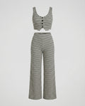 Women's Two-Piece Set Knit Crop-Fashion Glam