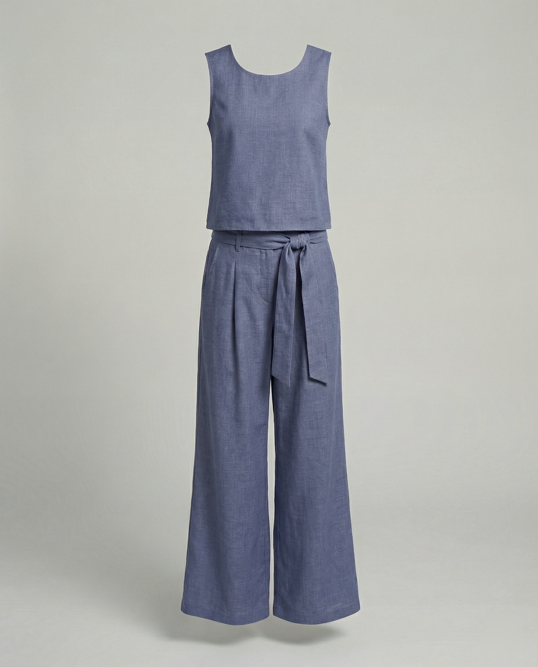 Women's Two-Piece Set Linen Pants-Fashion Glam