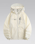 Women's ultra-light functional jacket with adjustable hood collar Fashion Glam-Fashion Glam